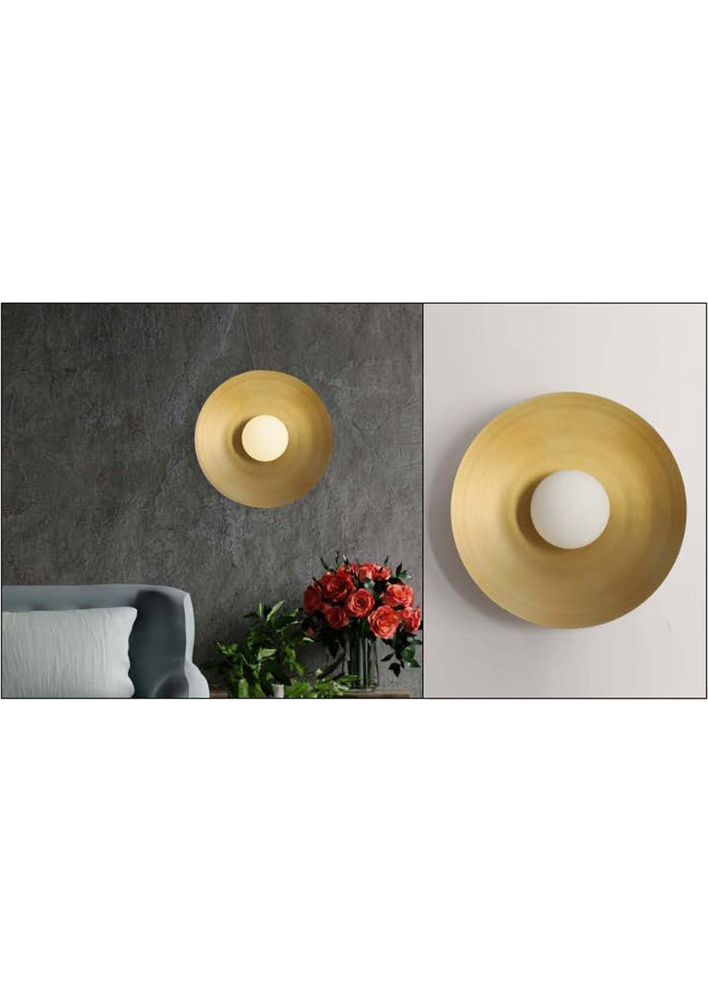 Beyond Lights - Brass Wall Light- GL